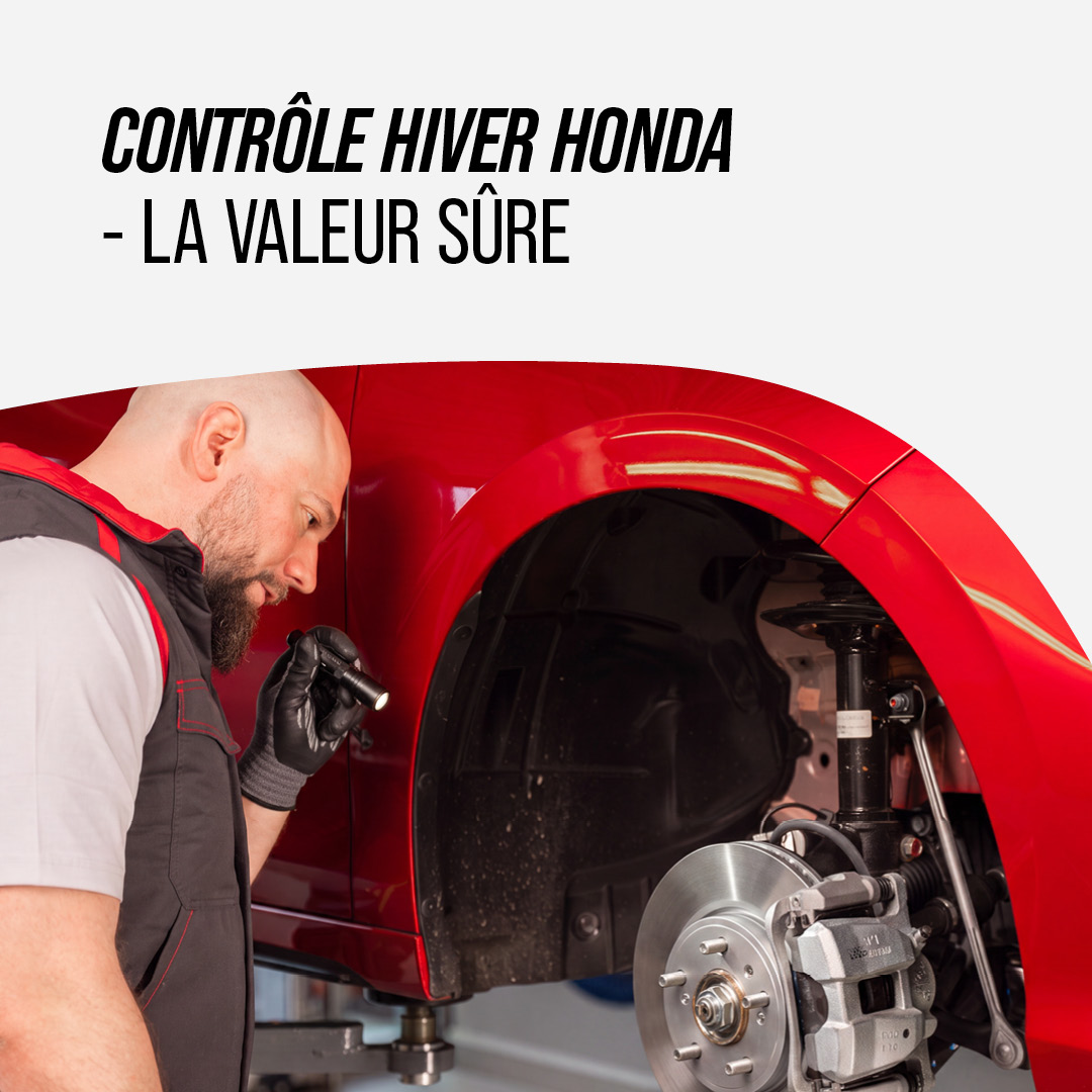 Préparez votre Honda pour la saison froide avec le Garage Majestic SA à La Tour-de-Trême, entretien et service hivernal Honda.
