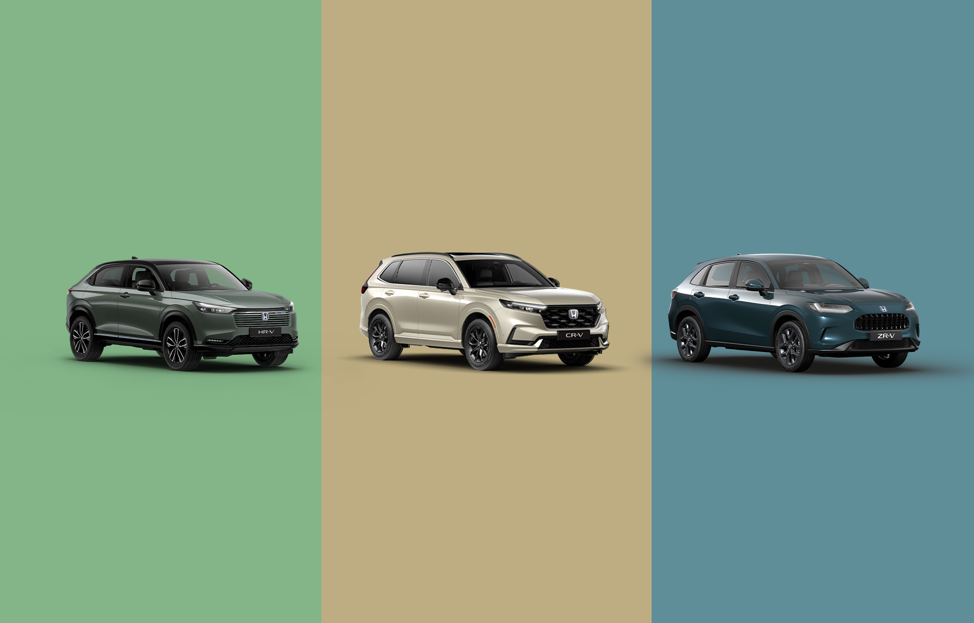 Gamme SUV Honda &ndash; HR-V, CR-V et ZR-V pr&eacute;sent&eacute;s par le Garage Majestic SA &agrave; La Tour-de-Tr&ecirc;me, concessionnaire Honda dans le canton de Fribourg.